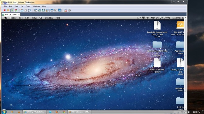 run mac os x on windows 10 vm player